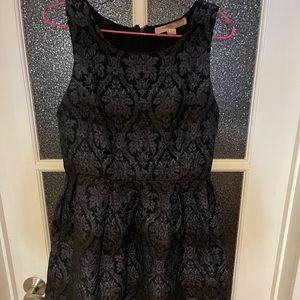 H&M printed dress black & blue